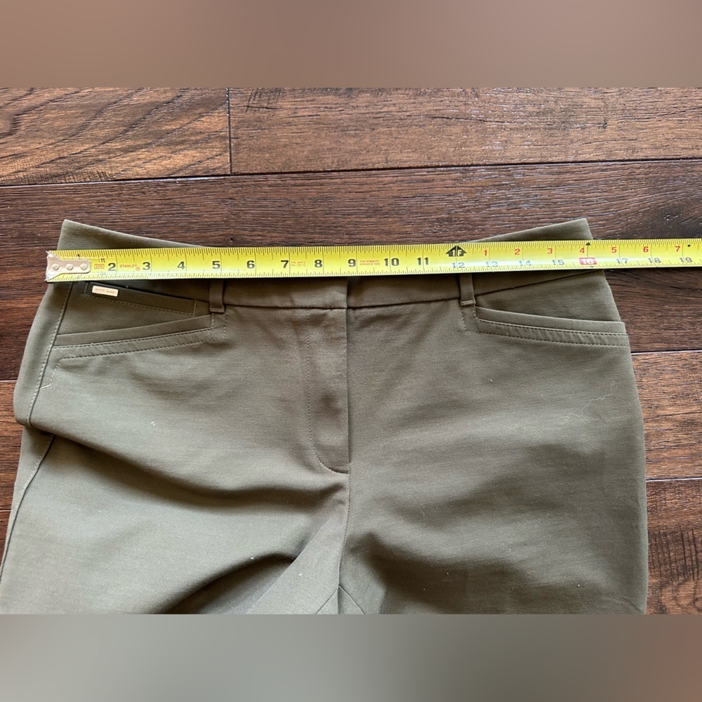 WHBM Slim Ankle Olive Green Pant- size 8 - Picture 8 of 8